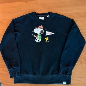 L.L. Bean Crewneck Sweater with Snoopy Graphic